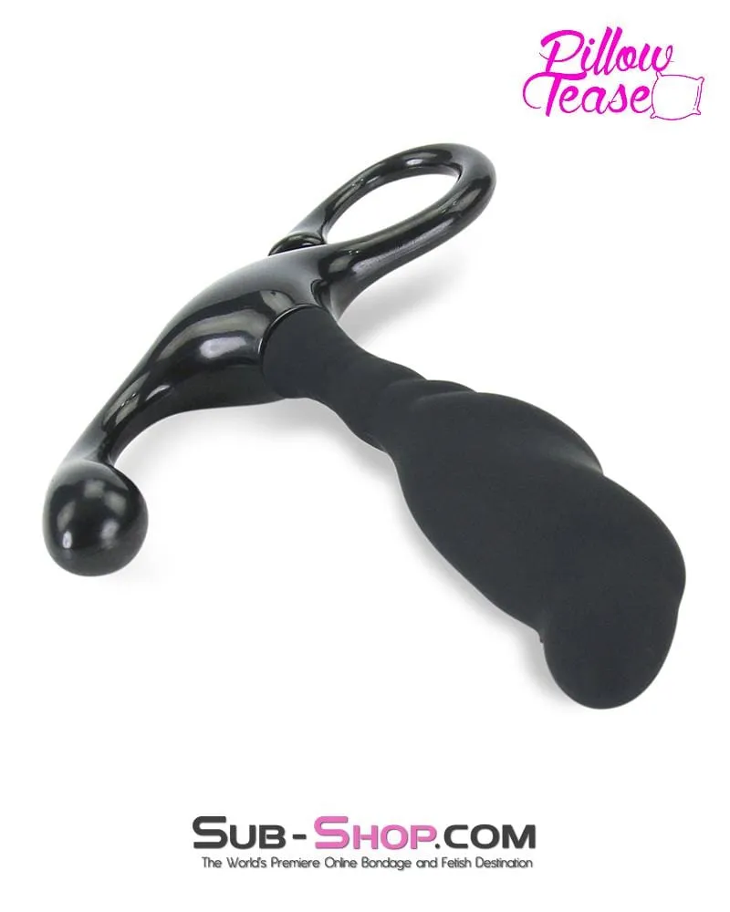 0422E      Black Silicone Prostate Massager