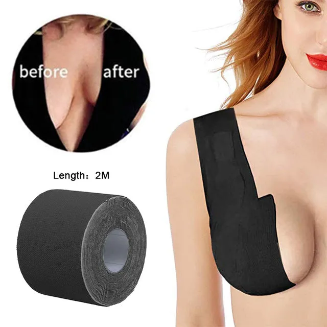 1 Roll 4M Boob Tape Women Breast Nipple Covers Push Up Bra Body Invisible Breast Lift Tape Adhesive Bras Intimates Sexy Bralette