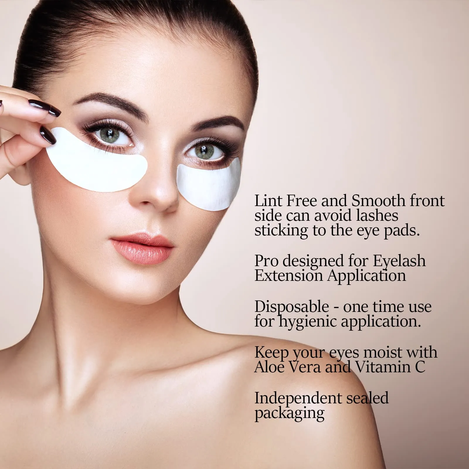 150 pairs GreenLife 100% Naturel Eyelash Extension Under Eye Gel Pads patches kit Collagen (50 150 300 Pairs) with Aloe Vera Hydrogel Eye Patches set for Eyelash Extension Supplies Tools