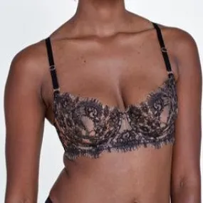 324143 Entice Balconette Bra | Black/Nylon