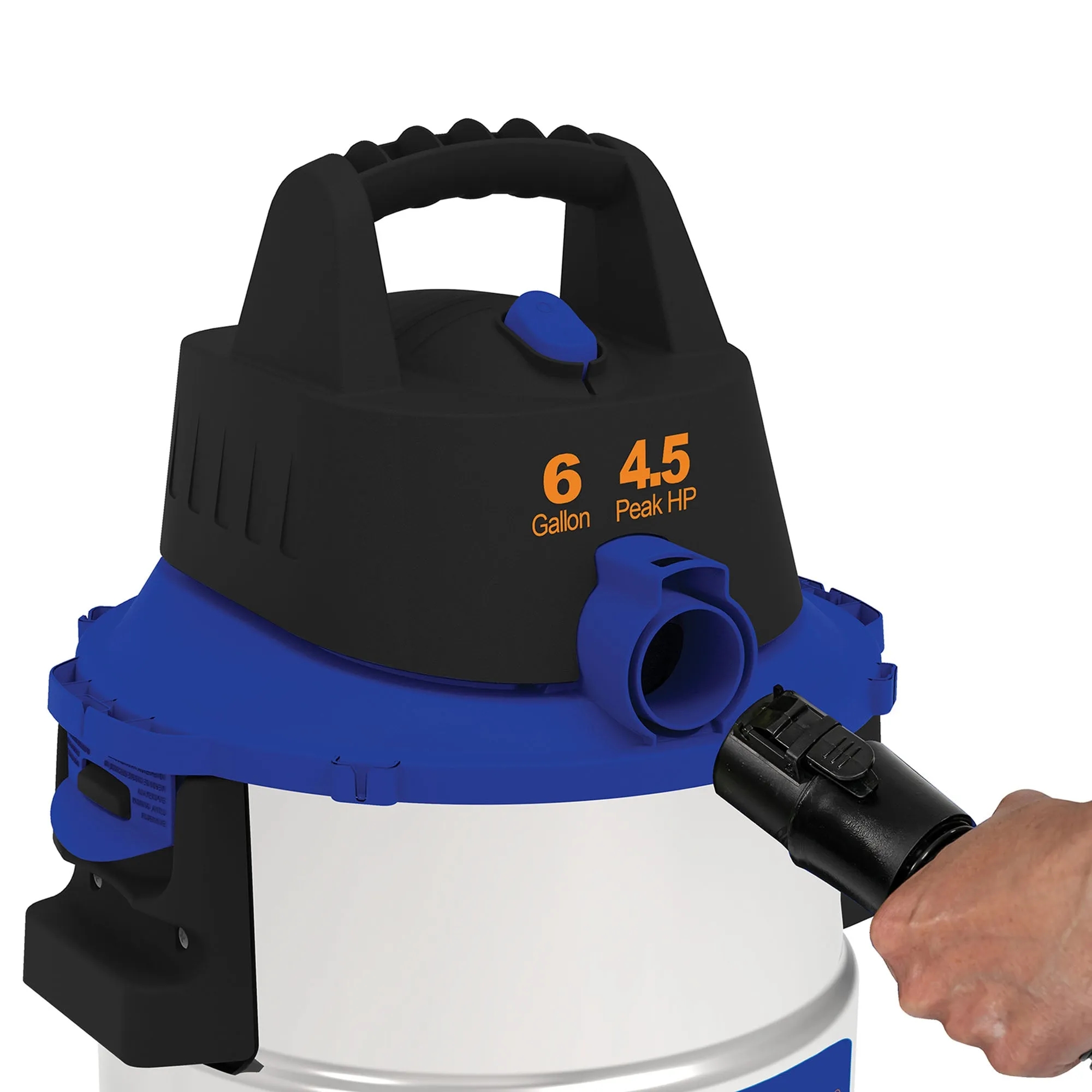 6 Gallon 4.5 PHP Stainless Steel Wet Dry Vacuum WD-6 L212 SS