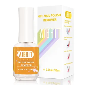 AIBRIT 1 Pack Gel Nail Polish Remover, No Need for Soaking or Foil, Quickly Remove Gel Nail Polish in 5 Minutes, Removedor de Esmalte Gel, 0.6 Fl/Oz