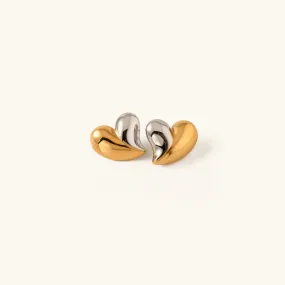Amara Duo Heart Earrings