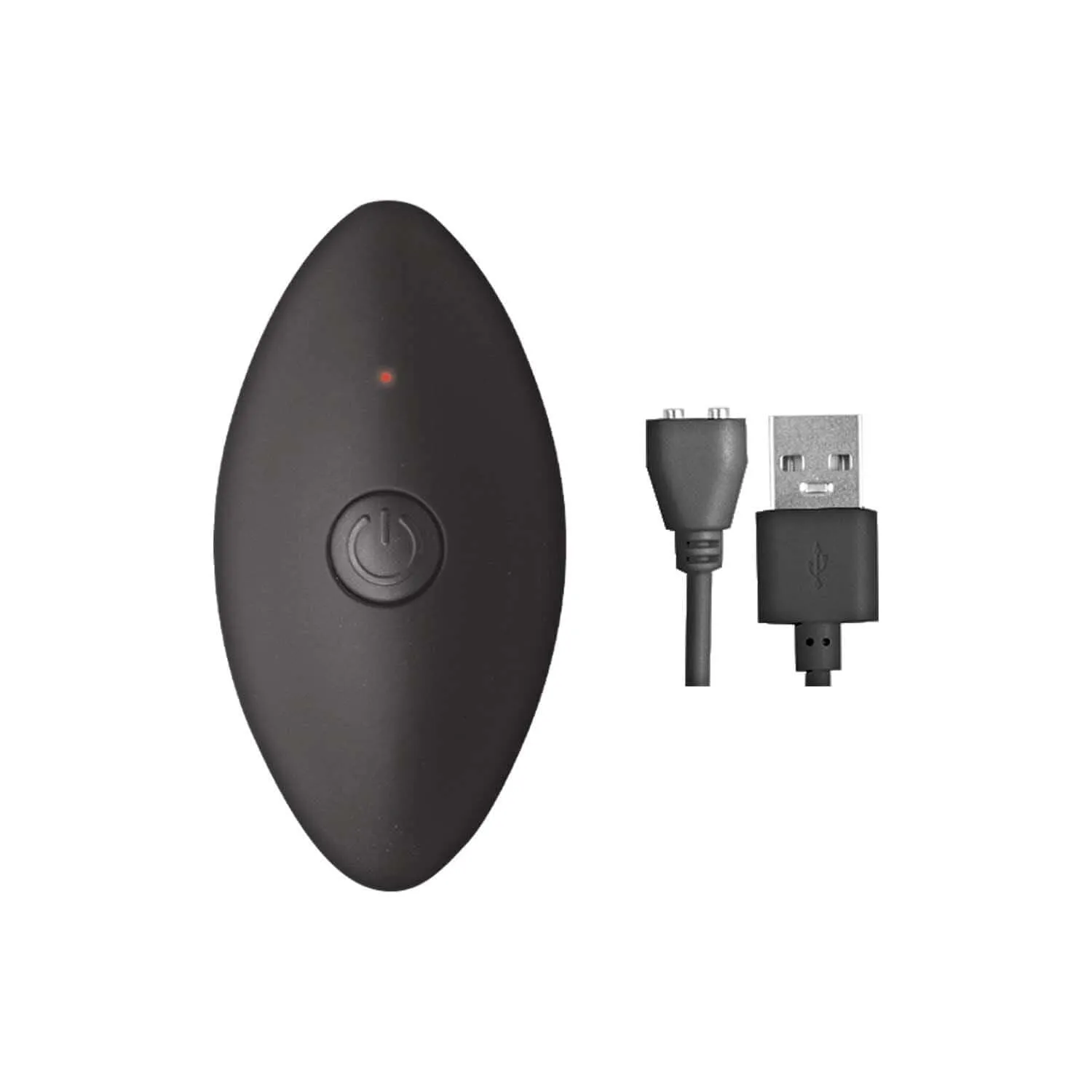 Ass-Sation Remote Control Vibrating Metal Anal Bulb Black