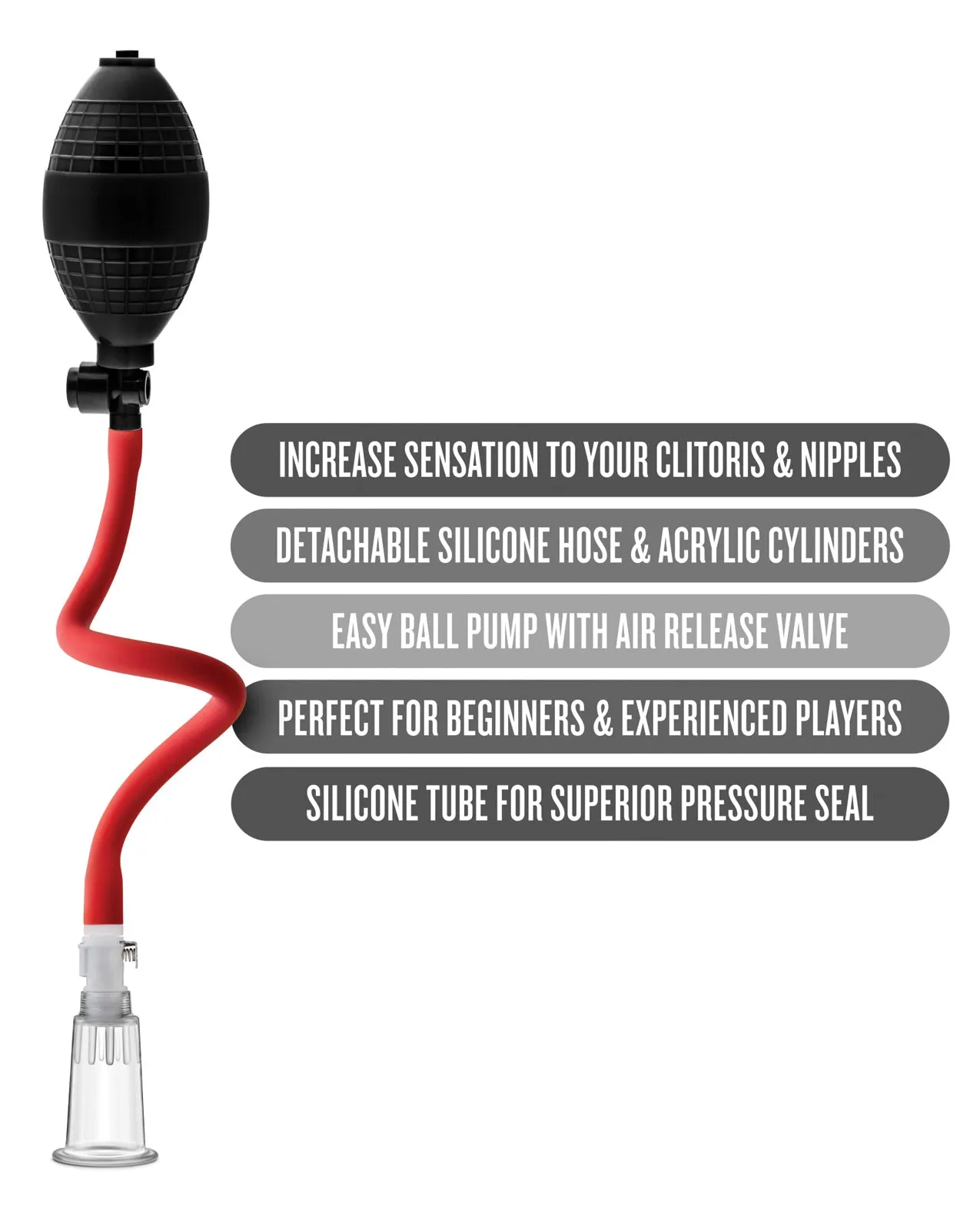 Blush Temptasia Beginner's Clitoral Pumping System - Black
