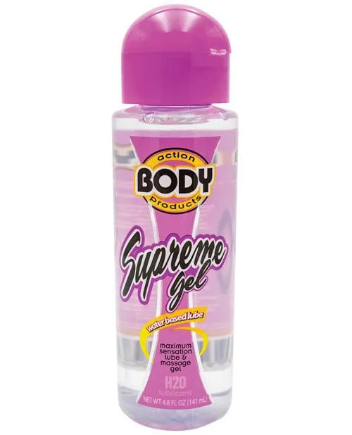 Body Action Supreme Water Based Gel - 2.3 Oz or 4.8 Oz Bottle