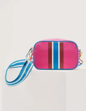 Canvas Crossbody Bag-Festival Pink