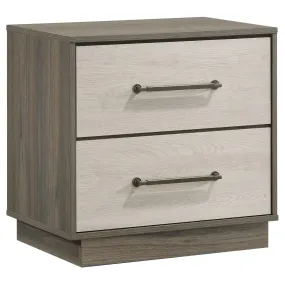 Coaster Furniture Fenwick 224982 2-drawer Nightstand Bedside Table - Grey Oak