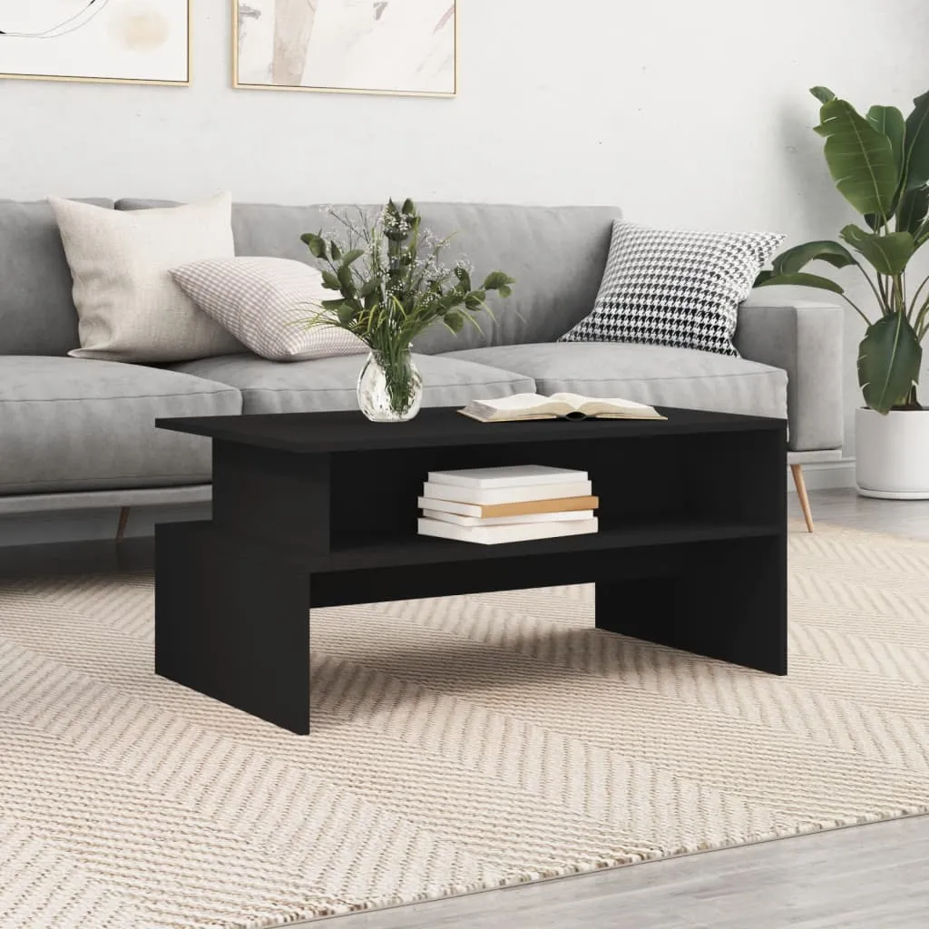 Coffee Table Accent Couch Sofa Side Table with Storage Engineered Wood