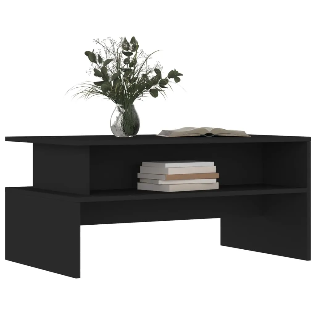 Coffee Table Accent Couch Sofa Side Table with Storage Engineered Wood