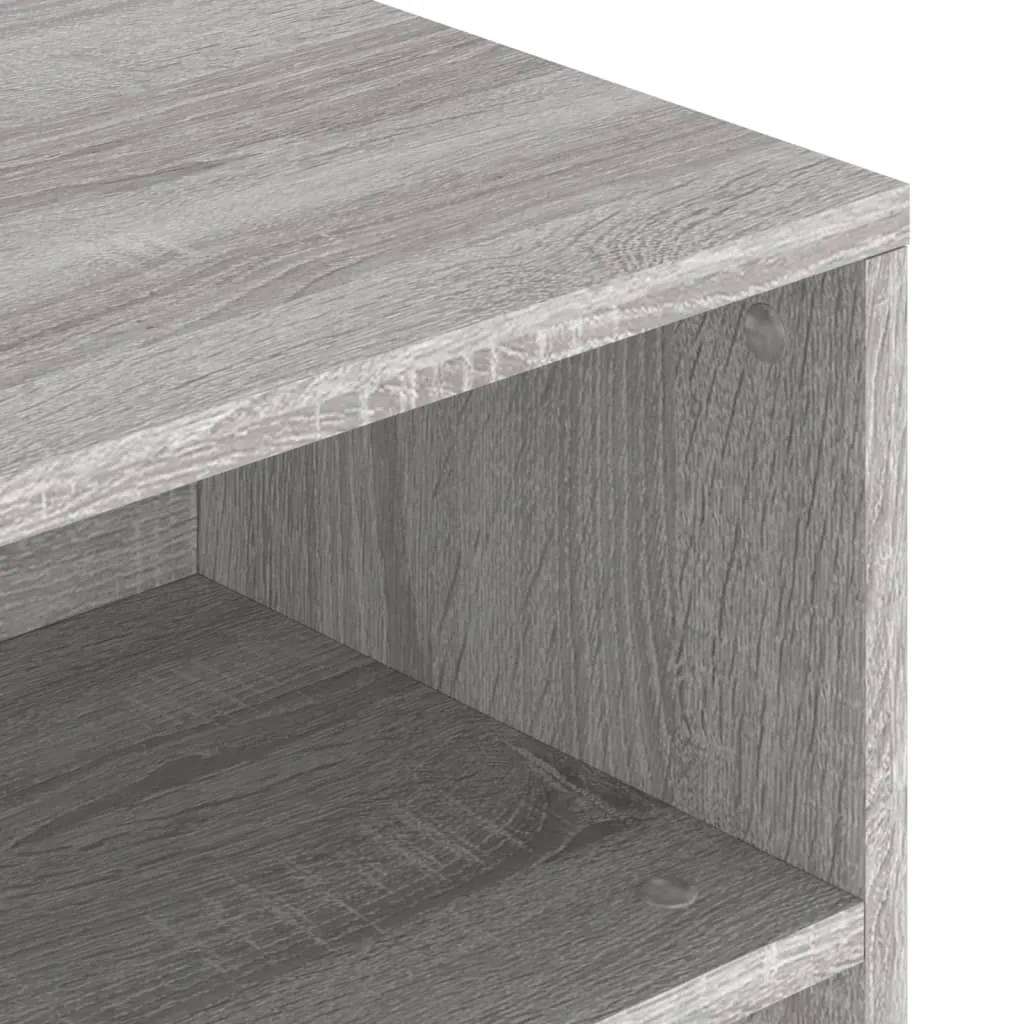 Coffee Table Accent Couch Sofa Side Table with Storage Engineered Wood