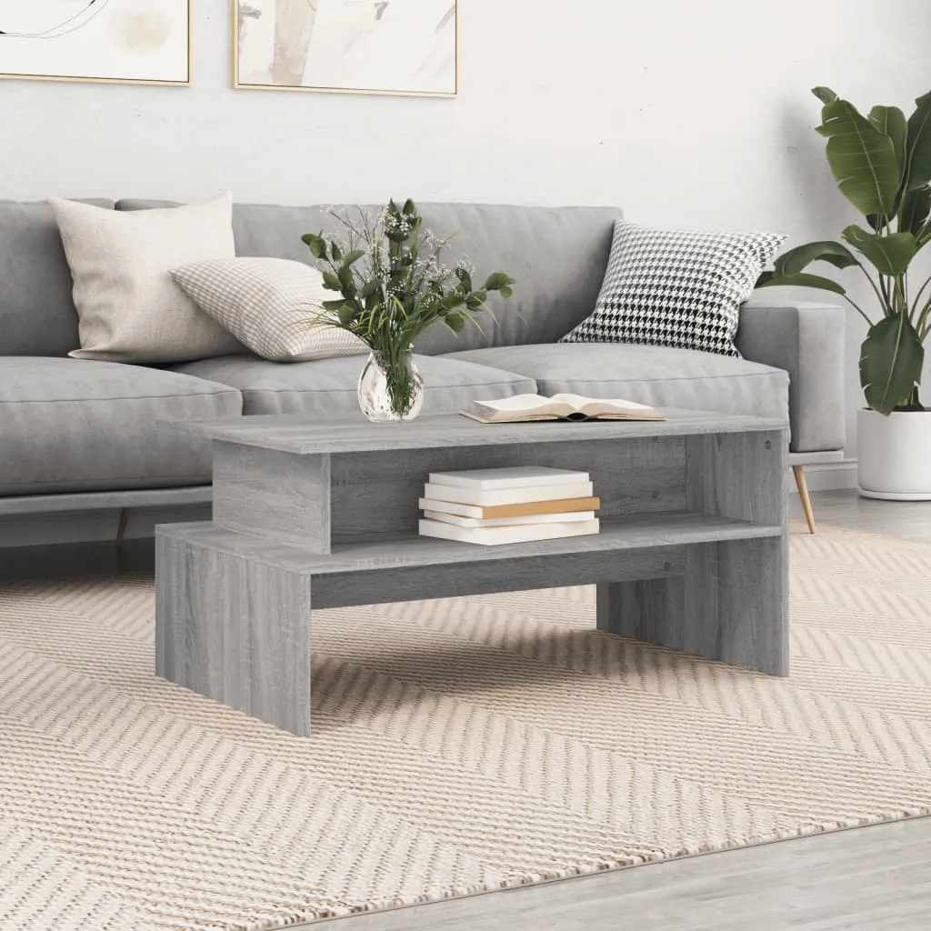 Coffee Table Accent Couch Sofa Side Table with Storage Engineered Wood