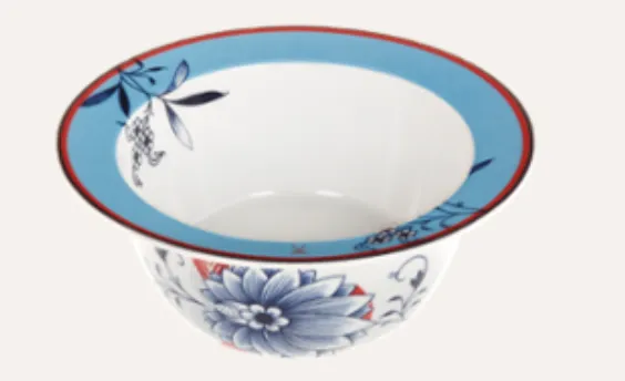 Collage Bloomy Feathers Bowl, small, Shape "No 41",