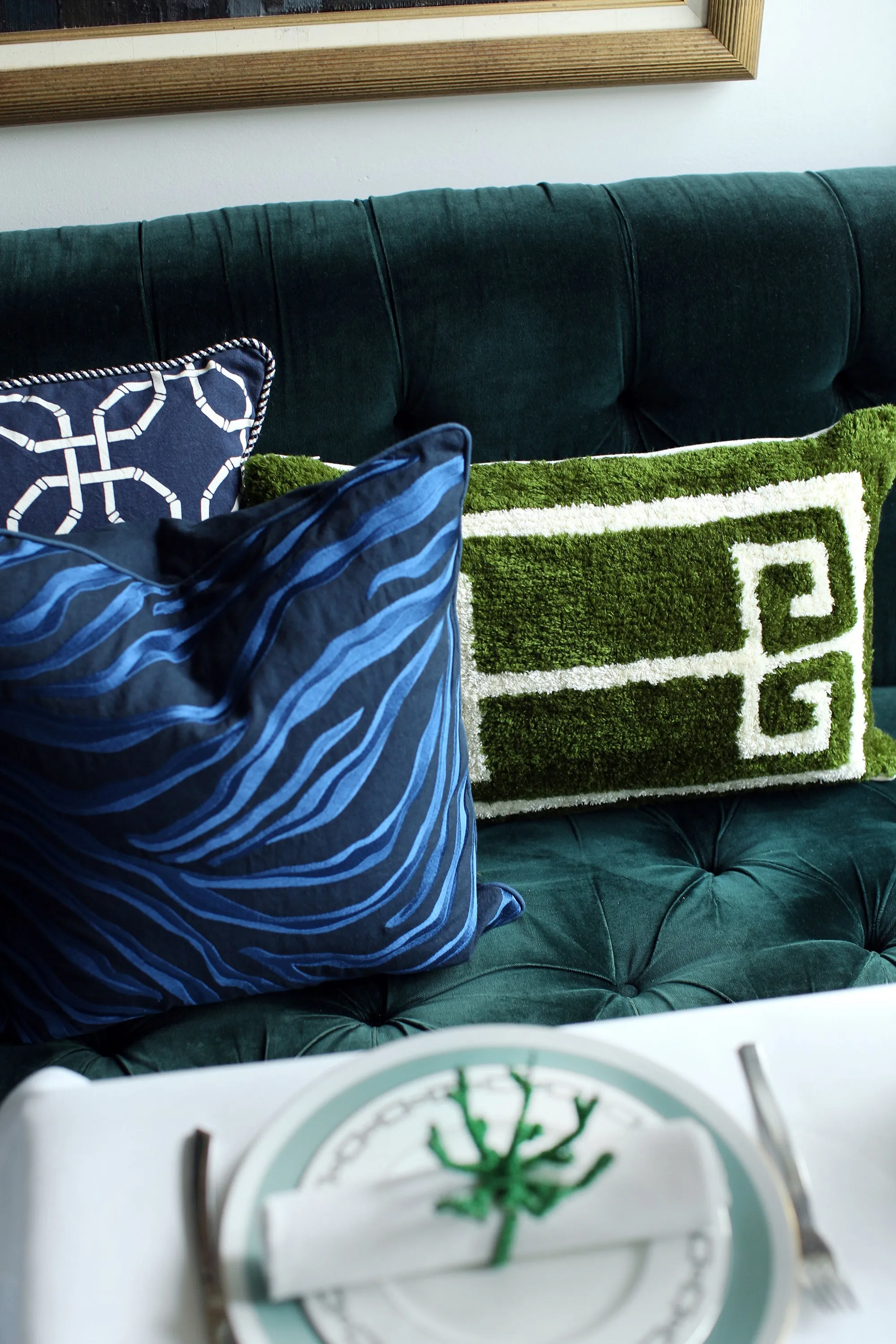 Cushion Amina Navy