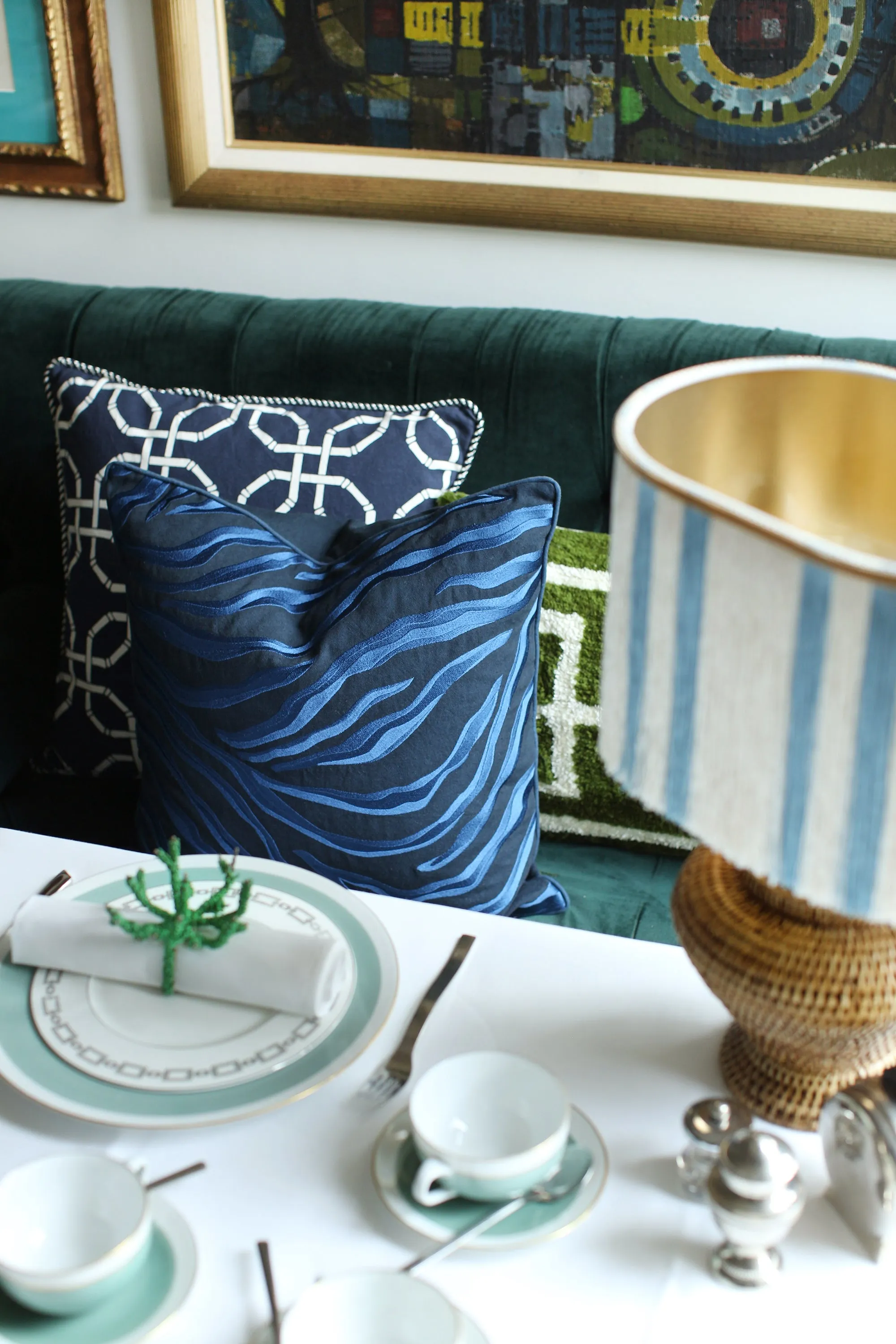 Cushion Amina Navy