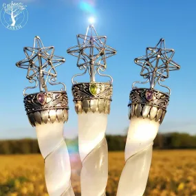 Enchantress Merkaba Satin Spar (Selenite) Wand