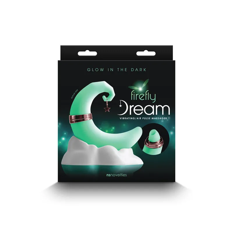 Firefly Dream: Moon Shaped Glow-in-the-Dark Air Pulsation Vibrator
