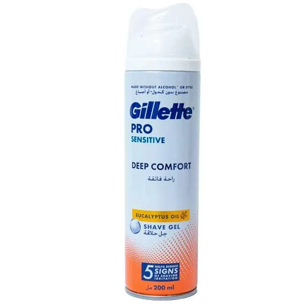 GILLETTE PRO SENSITIVE DEEP COMFORT S/G 200ML