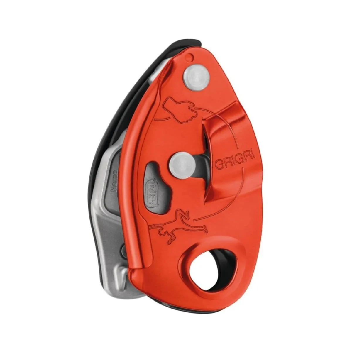 Grigri Belay Device/Descender - Red/Orange