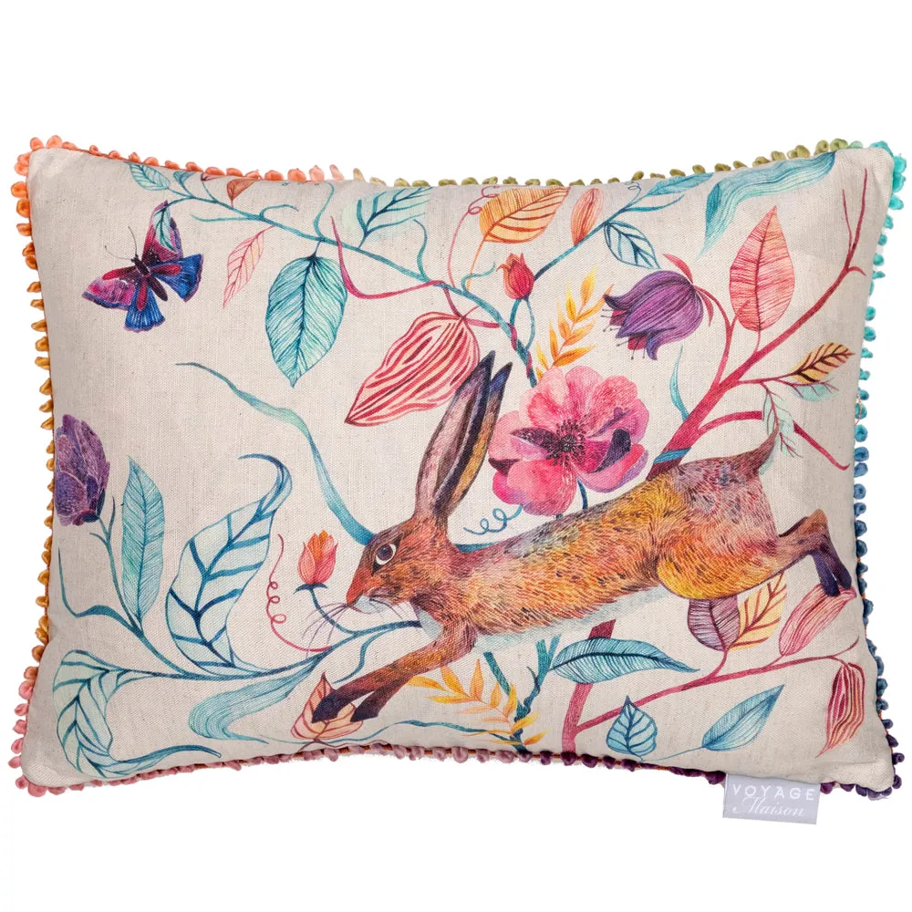 Hansel Hare Printed Cushion Linen