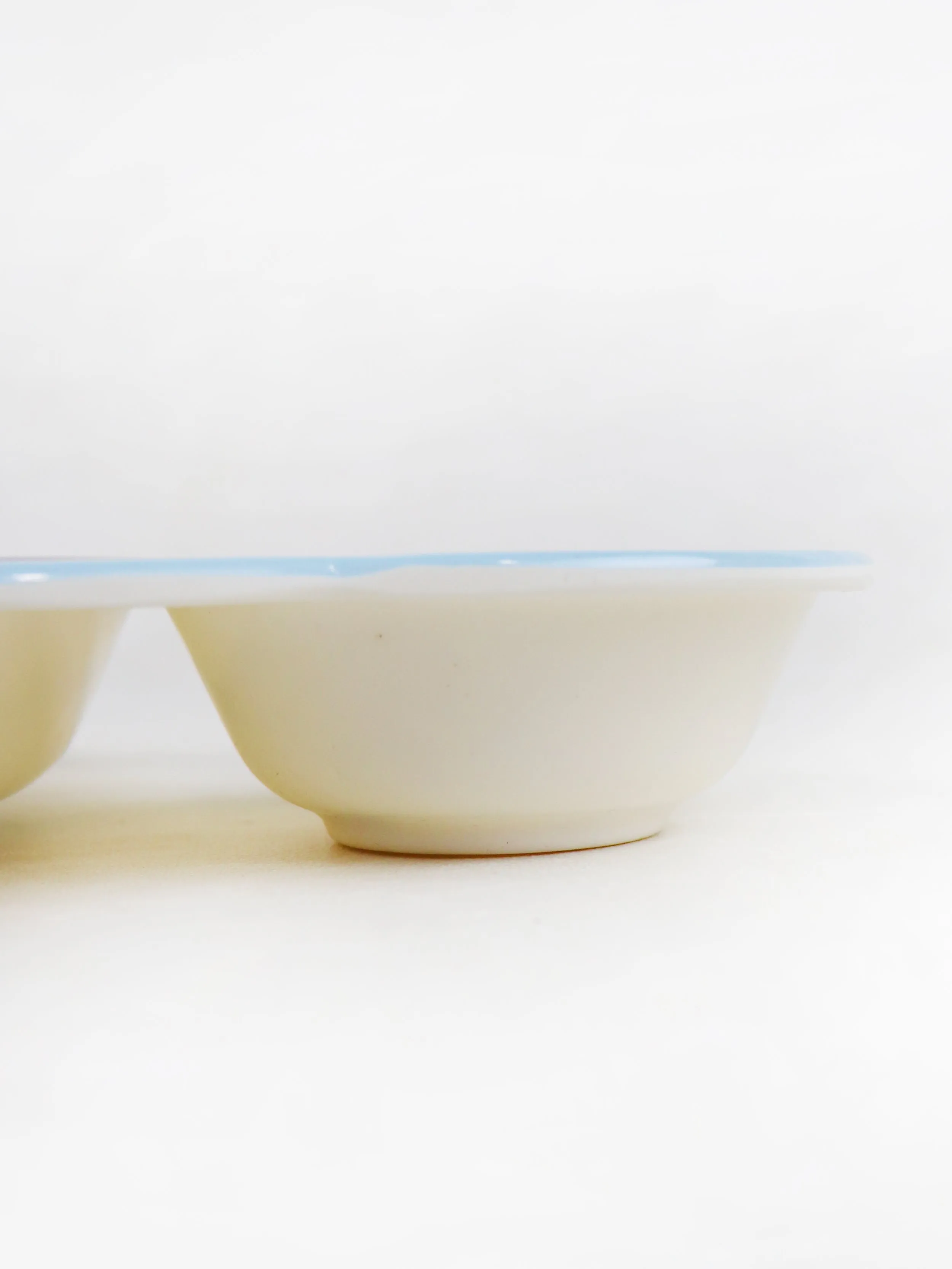Helicopter Shaped 3-Compartment Melamine Tray Sky Blue