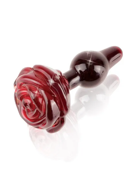 Icicles No. 76 Rose Butt Plug - Red
