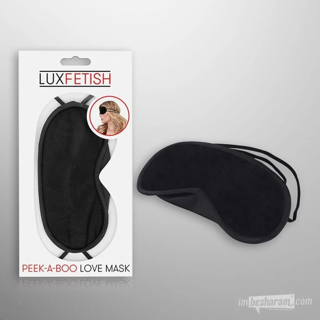 Lux Fetish Peek-A-Boo Love Mask