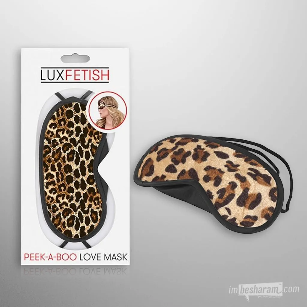 Lux Fetish Peek-A-Boo Love Mask