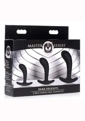 Master Series Dark Delights Curved Silicone Anal Trainer