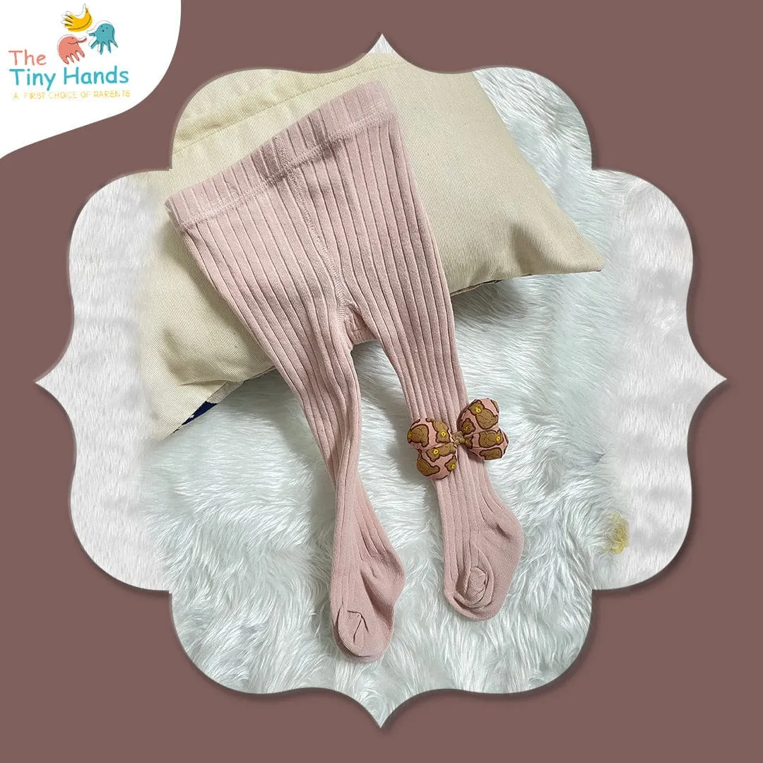 Play Party Pink and Black Cotton Stockings (0-1) Years