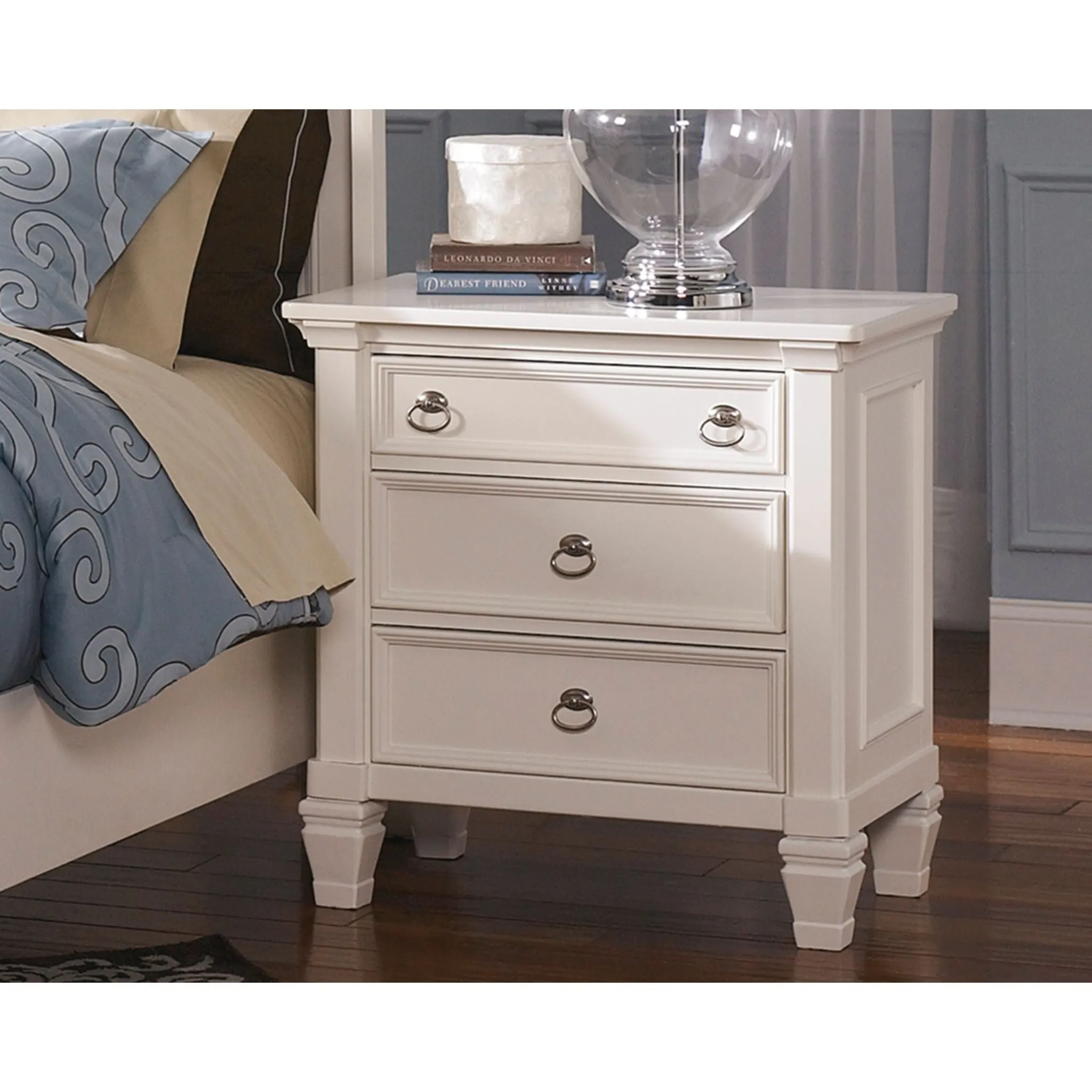 Prentice Three Drawer Nightstand