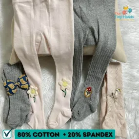 Pretty Happy Light Pink and Grey Stockings (0-1) Years