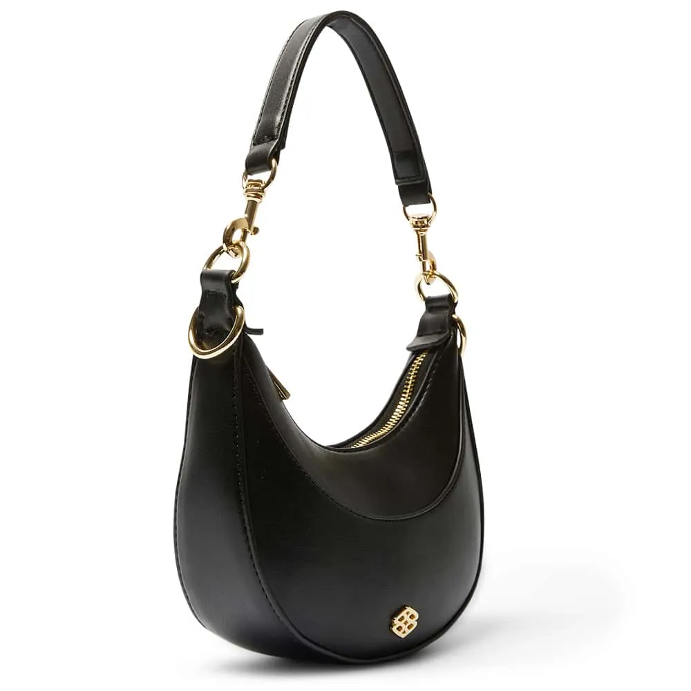 Sherry Handbag in Black Smooth