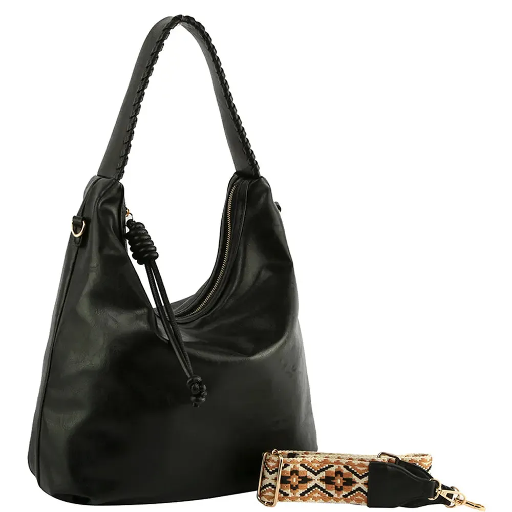 Smooth Hobo Bag w/ Guitar Strap