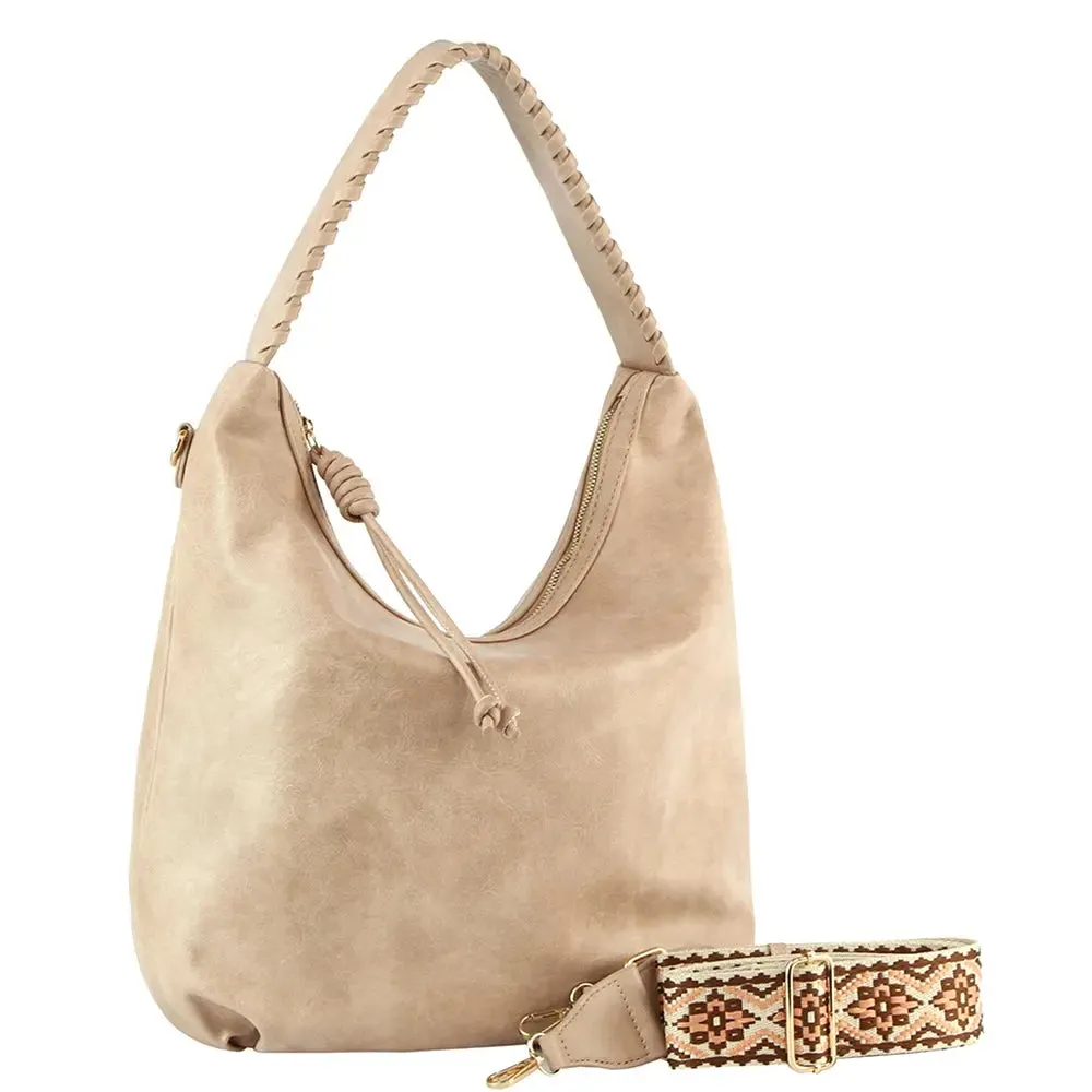 Smooth Hobo Bag w/ Guitar Strap