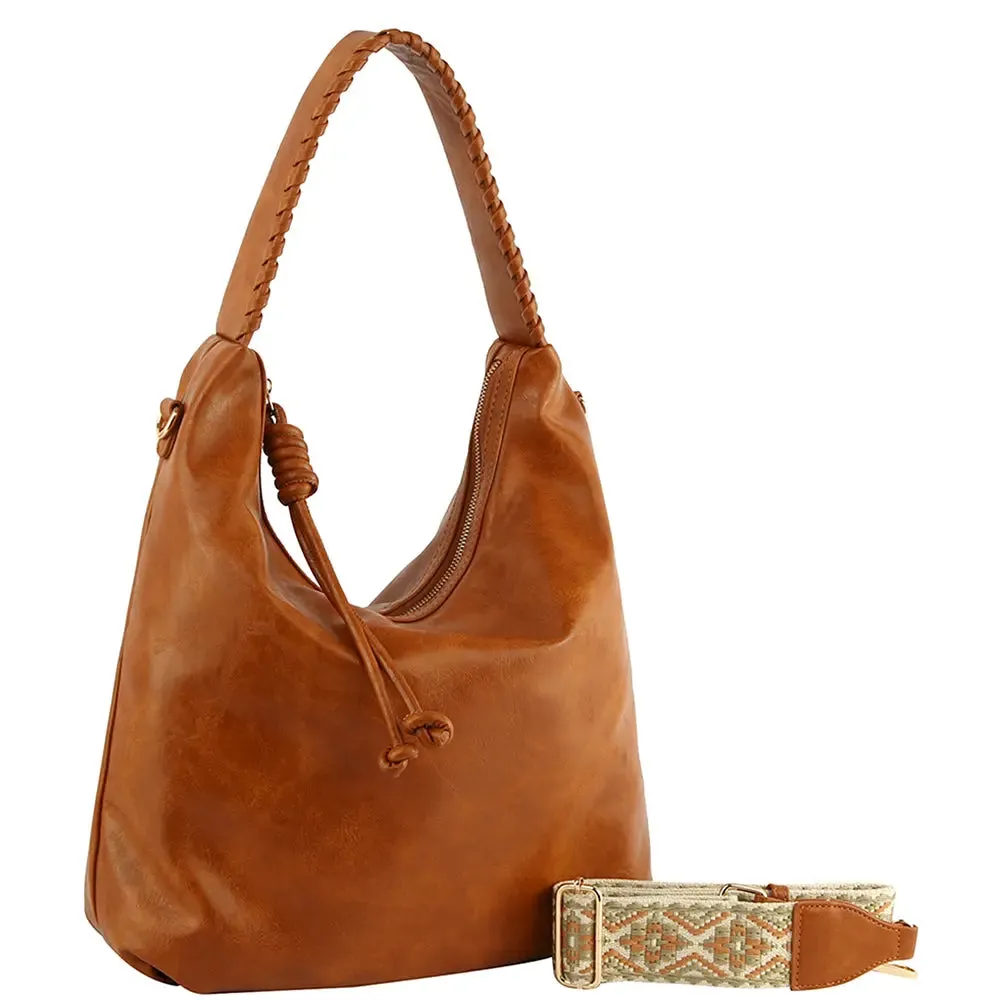 Smooth Hobo Bag w/ Guitar Strap