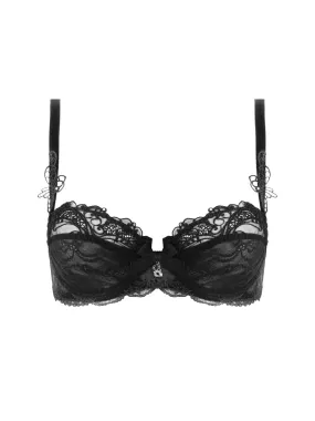 Soir De Venise Demi Cup Bra In Black - Lise Charmel
