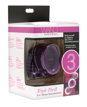 Triple Thrill 3-in-1 Silicone Wand Attachment