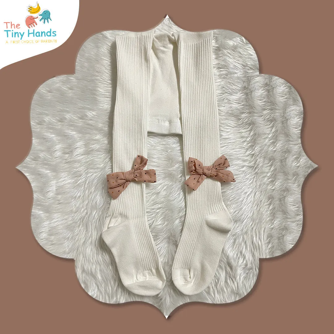 White Comfort Cotton Stockings (4-5) Years